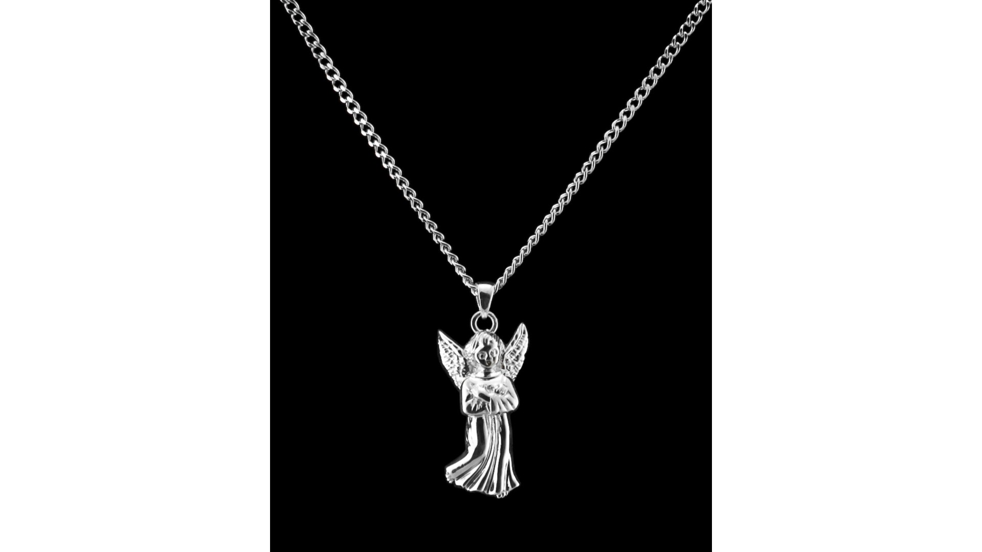 Sterling Silver Guardian Angel Cremation Pendant #36-525 